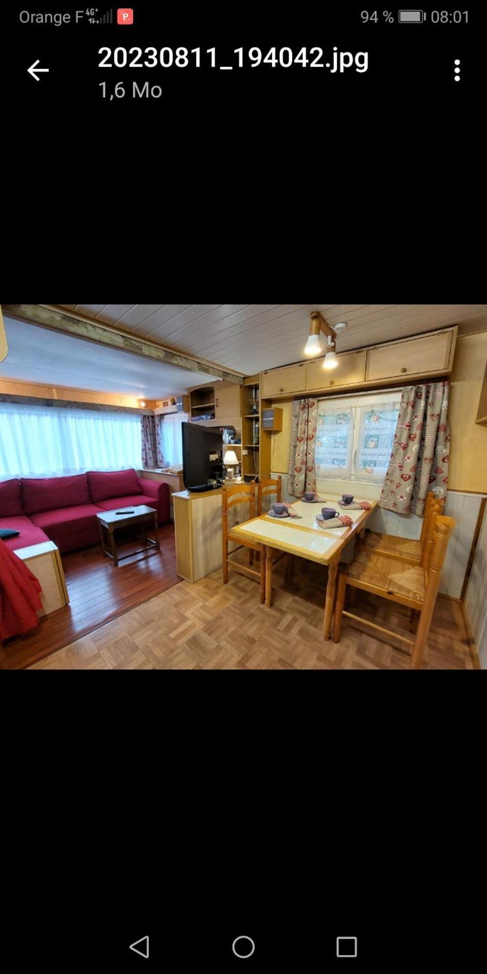 Charmant Mobil Home Style Chalet Бес-ет-Сен-Анастез Екстериор снимка